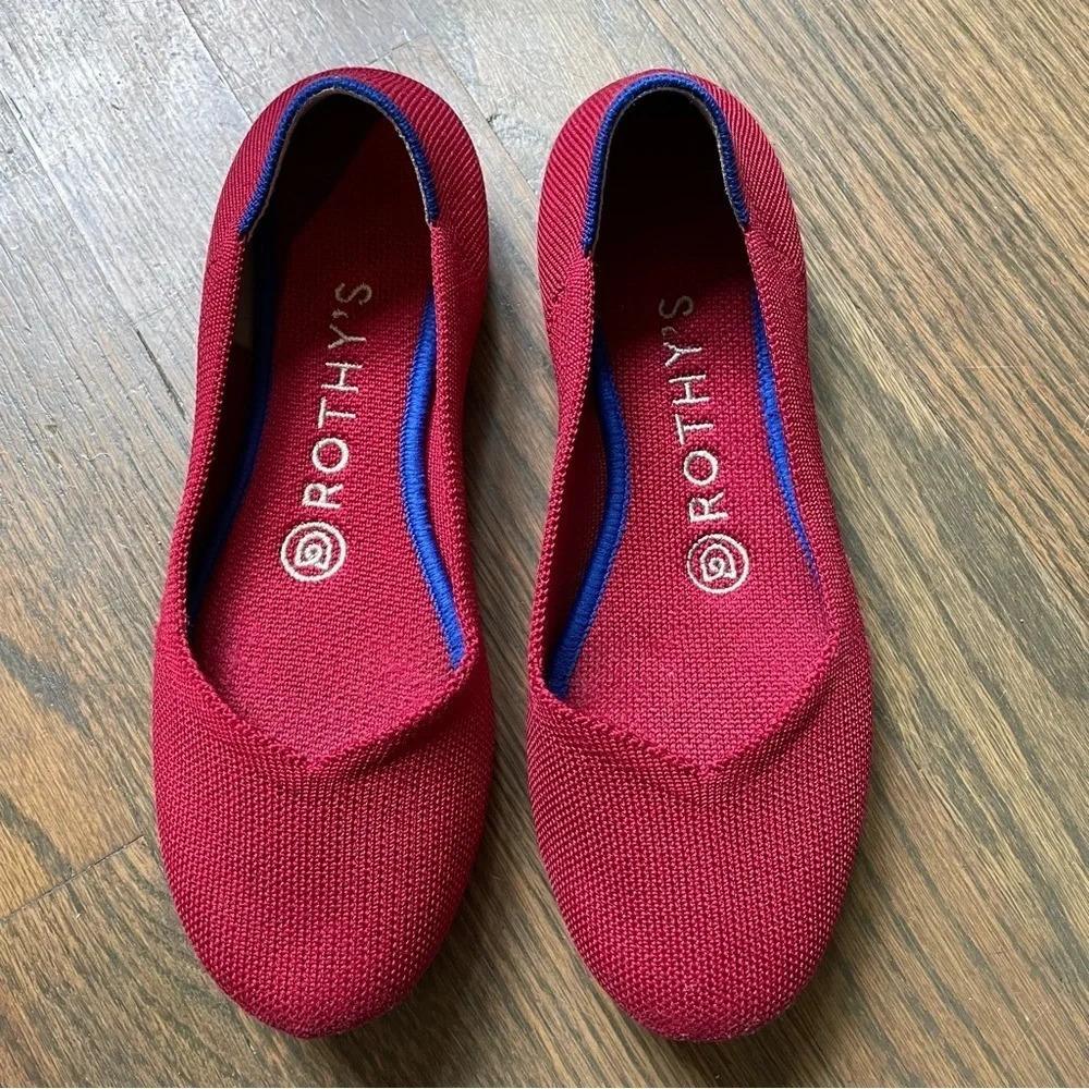 Rothy’s “The Flat” Scooter Red size 6
